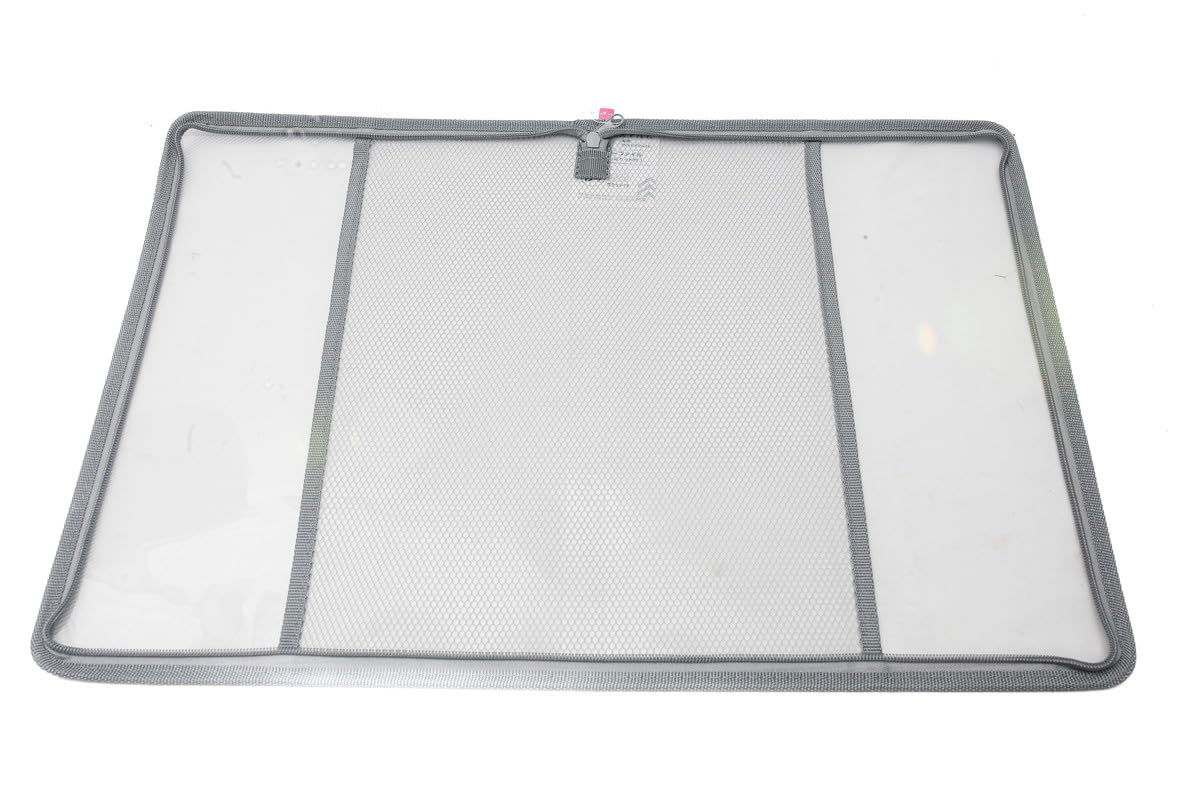 B4 Zipper File With Internal Pocket - Grey