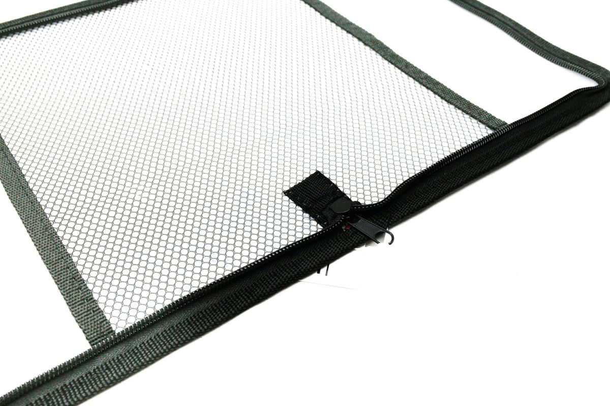 B5 Zipper File With Internal Pocket, Grey & Black