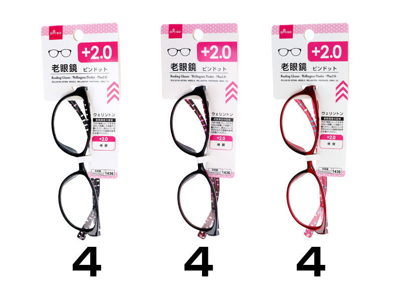 Wellington Pindot Reading Glasses Plus 2.0