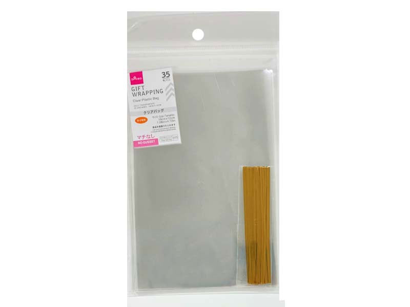 35-Piece Clear Plastic Bags – 18 x 12cm