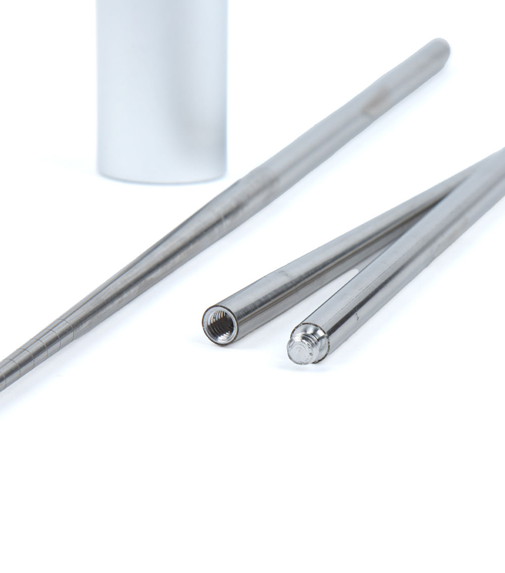 Stainless Steel Detachable Chopsticks with Case, Silver 