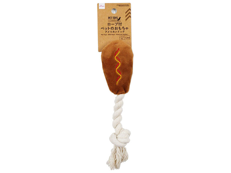 American Hot Dog Rope Toy for Pets