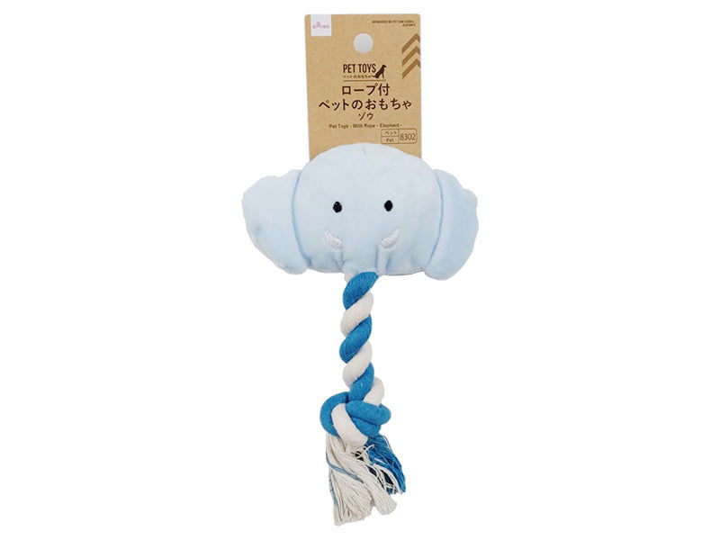 Elephant Plush Rope Toy for Dogs & Cats