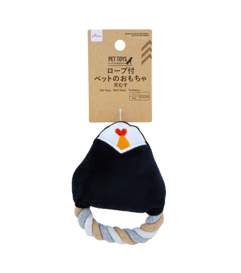 Tenmusu Shaped Pet Toys with Rope for Dogs & Cats