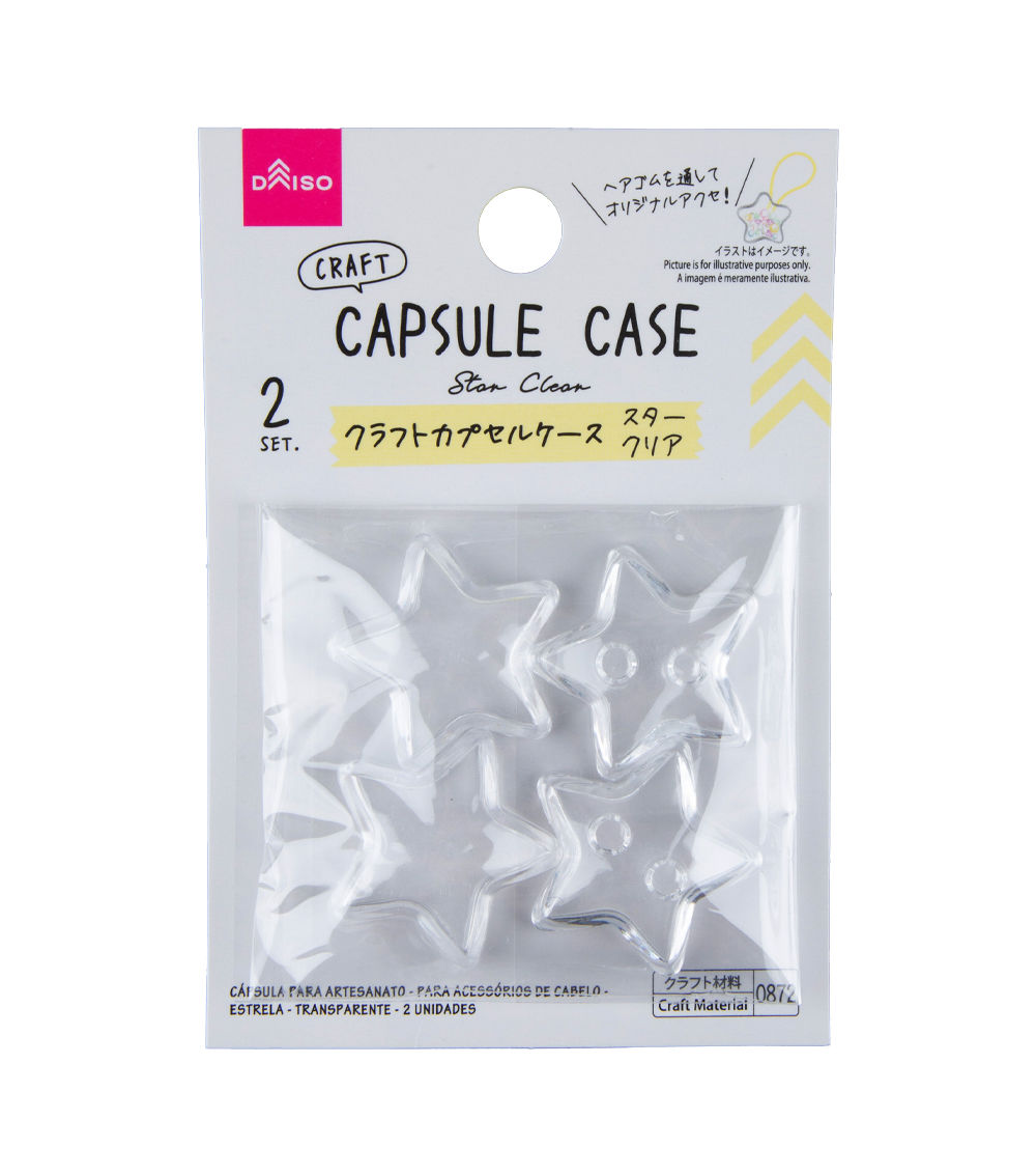 Hair Capsule Case, Clear
