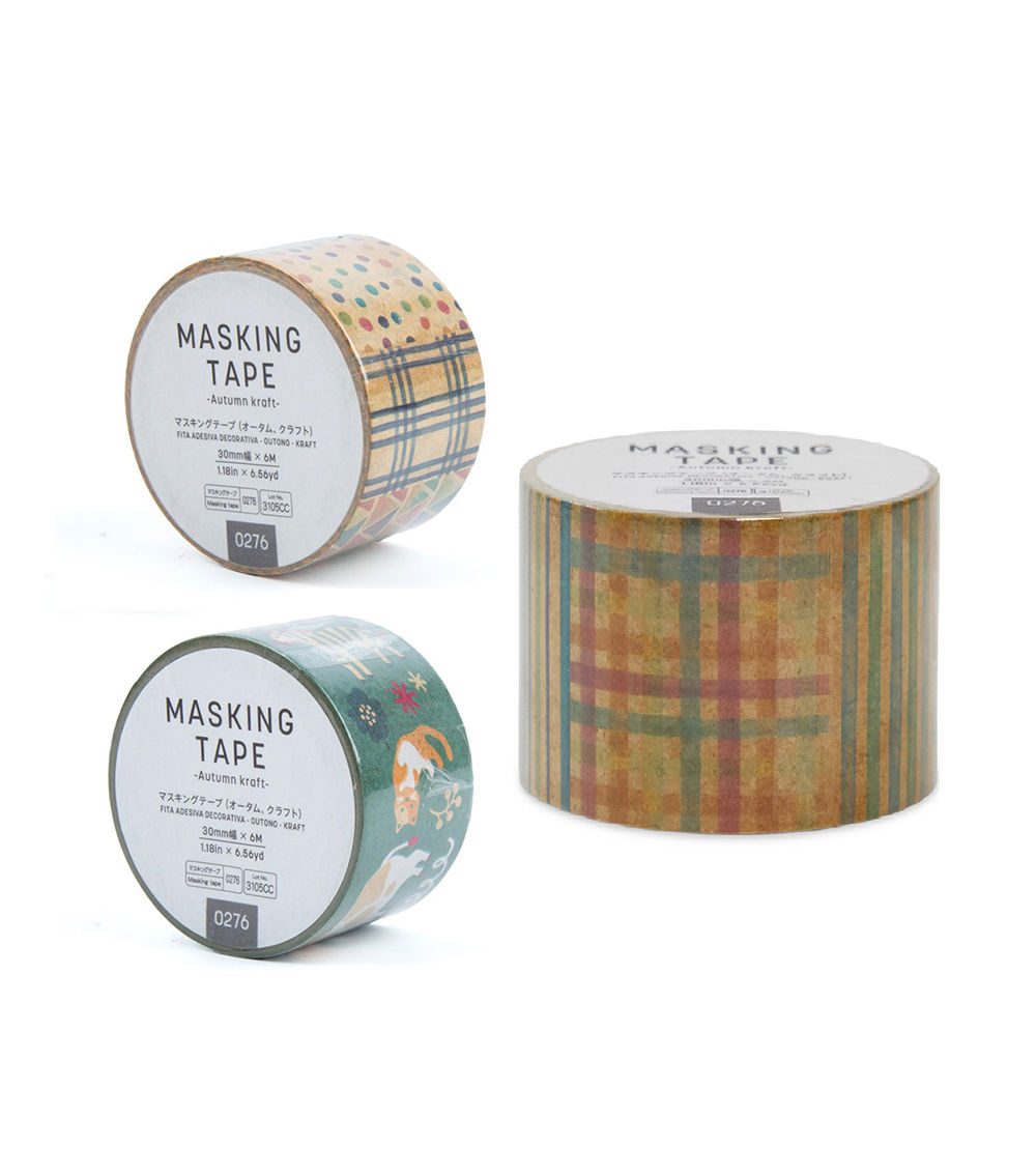 Autumn Kraft Masking Tape, Assorted (1 pc)