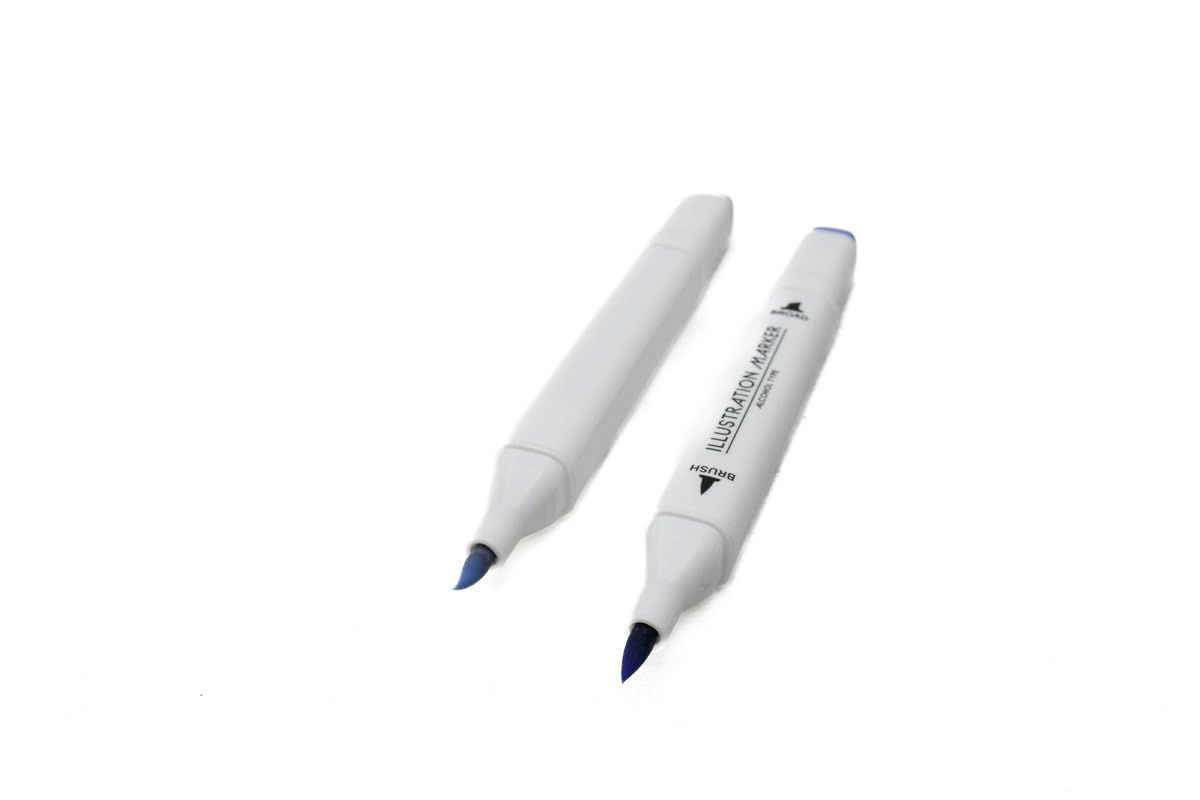Dual-Tip Alcohol-Based Illustration Markers – Set of 2