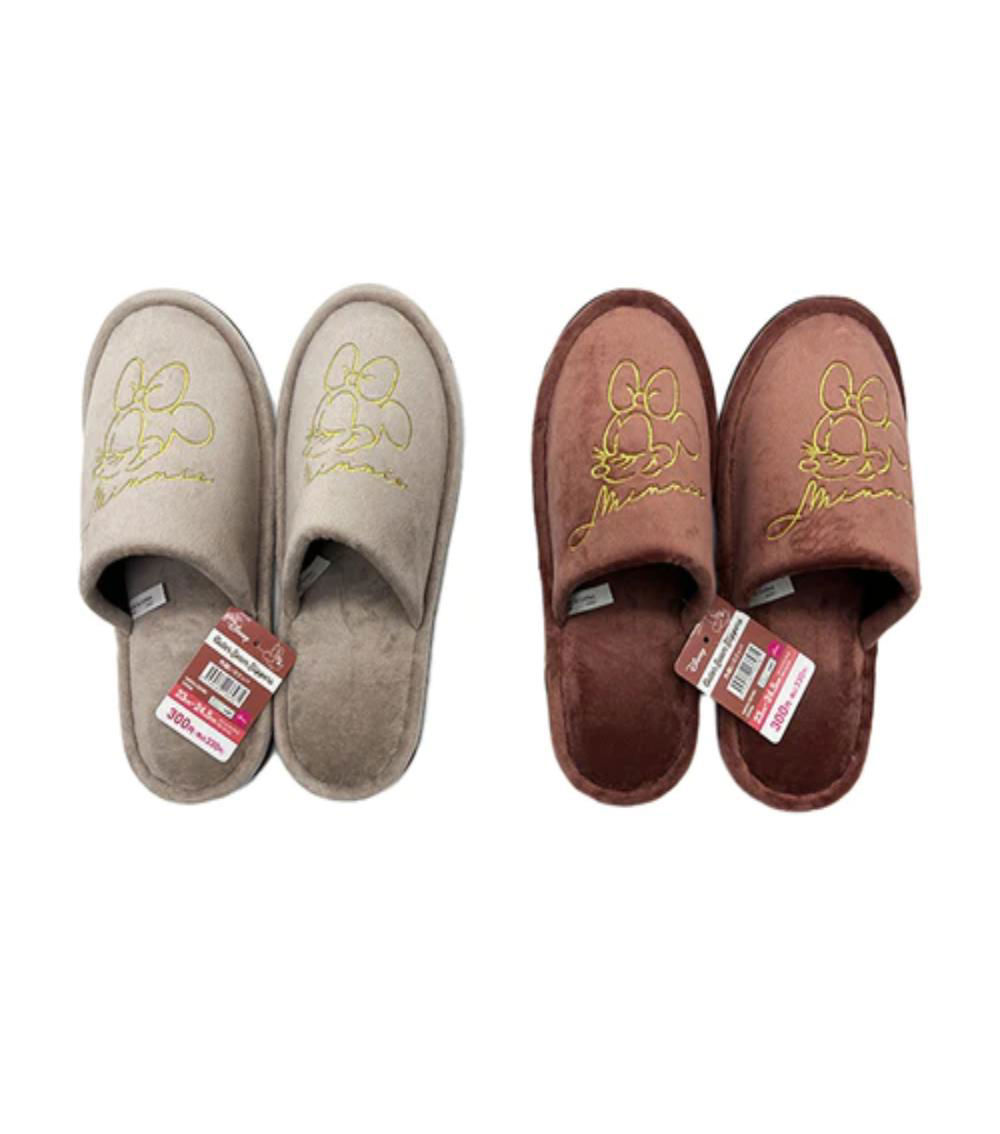 Minnie Outer Seam Slippers, Assorted (US 5-6.5 / EU 36-39)