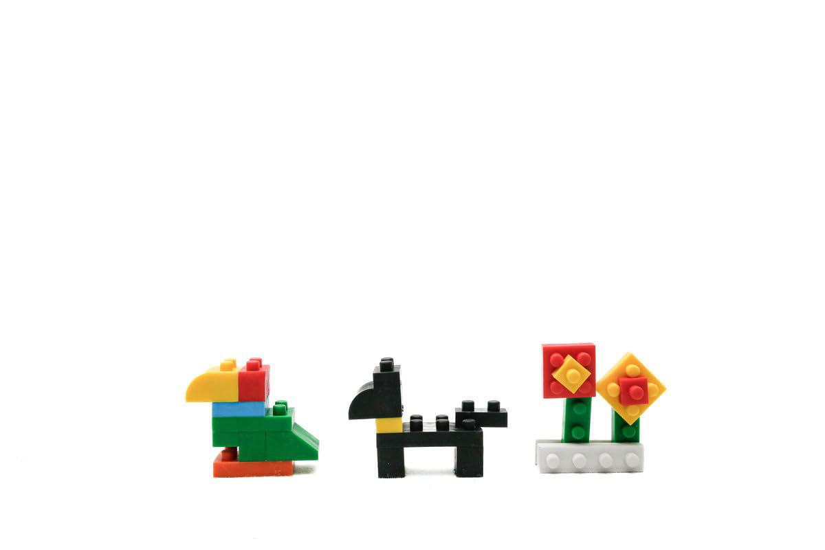 Block Animal Puzzle Eraser Set – Buildable Erasers