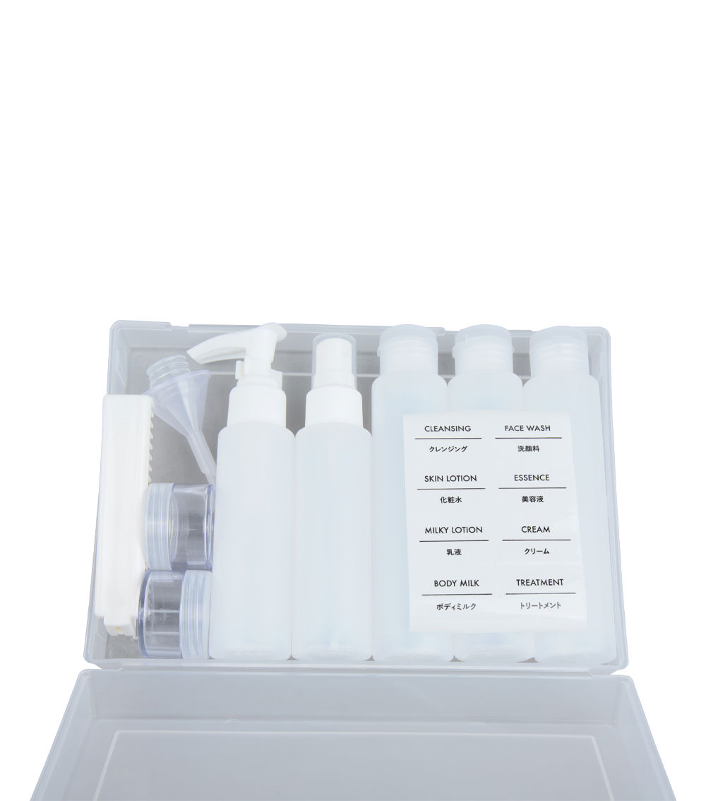 Refill Container Set – Travel Bottles & Jars ( 7 Pcs )