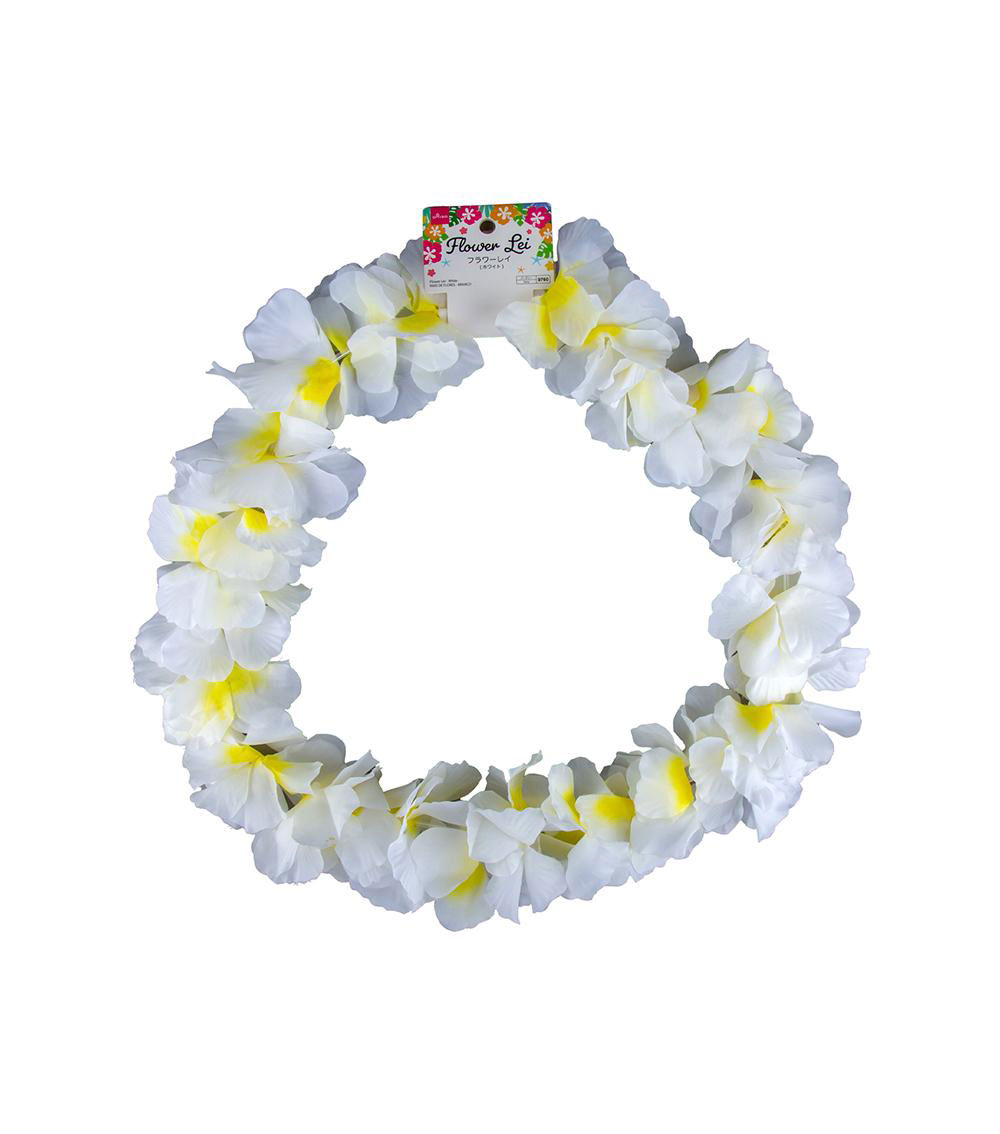 Flower Lei - White -