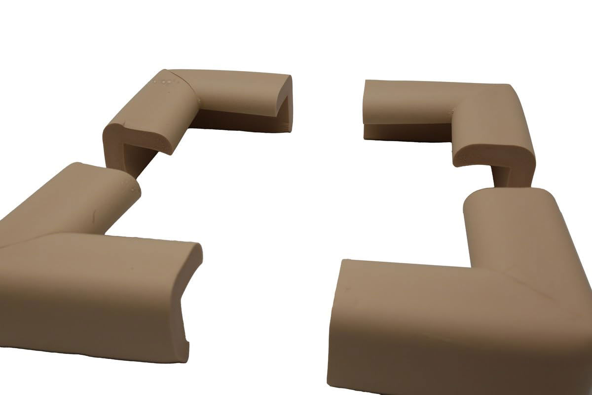 Corner Protector Cushions – 4 Pieces, Brown