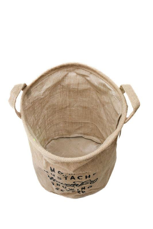 Jute Storage Basket – “Movember” Design