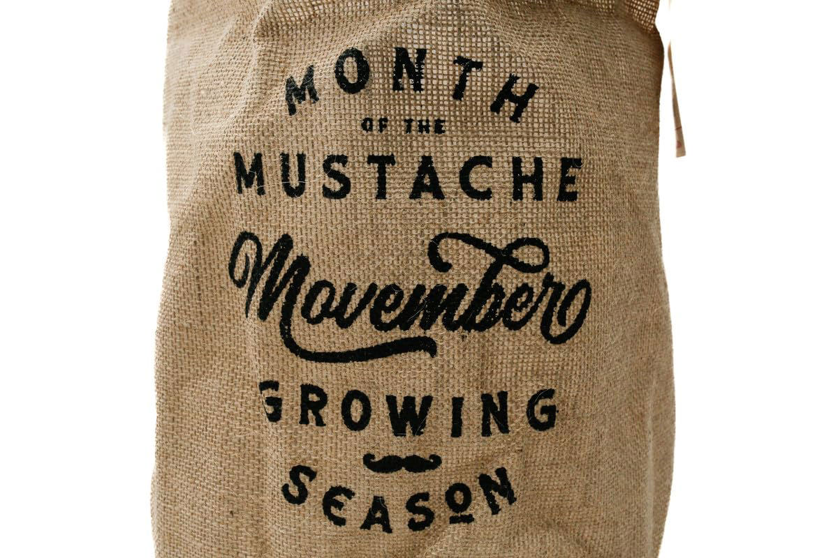 Jute Storage Basket – “Movember” Design
