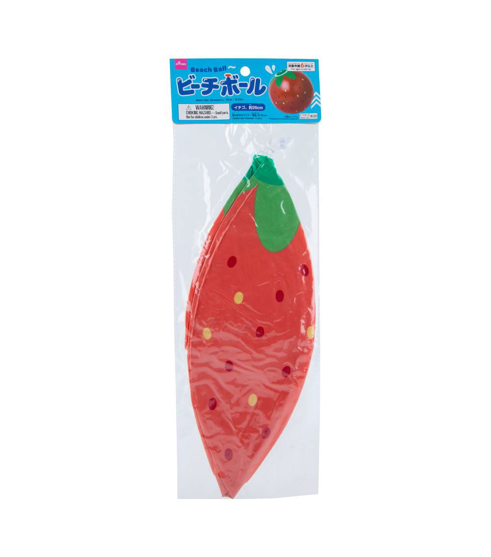 Strawberry Design Beach Ball, Red (26cm)