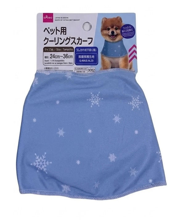 Pet Cooling Scarf with Snowflake Design, Assorted (1Pc)