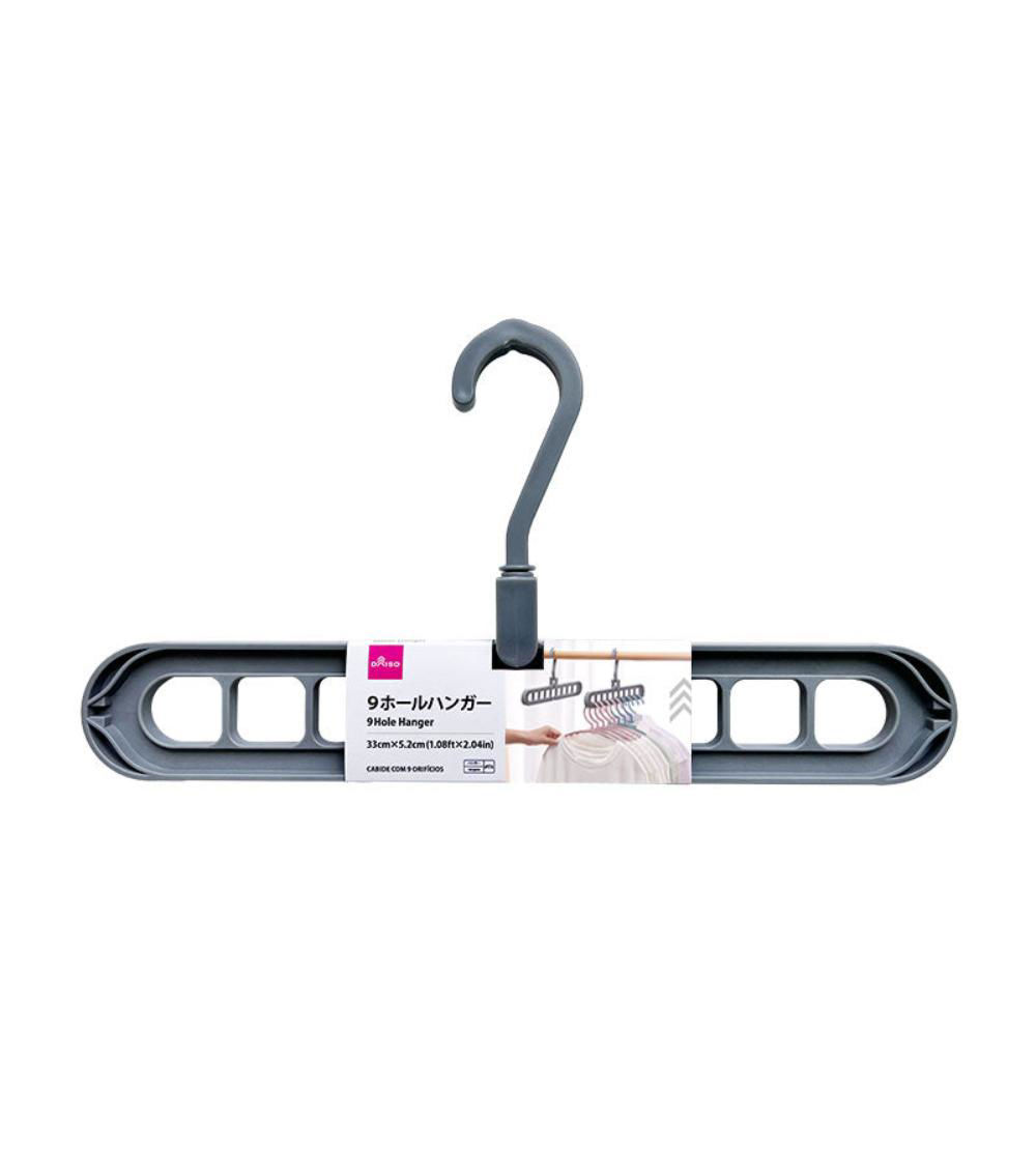 9-Hole Clothes Hanger – Grey