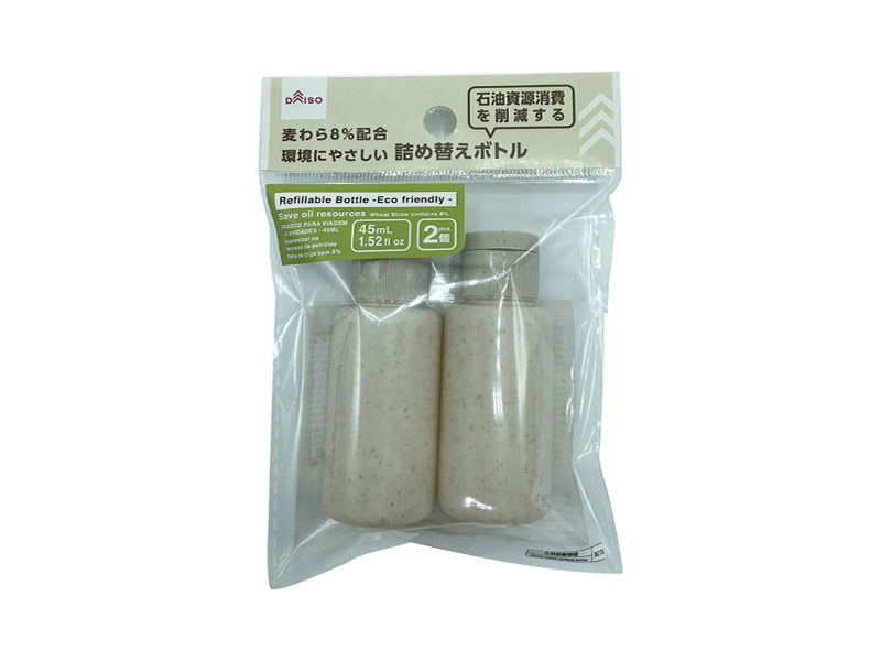 Refillable Bottles – Gray -2 Pcs, 1.52 fl oz (45 mL)