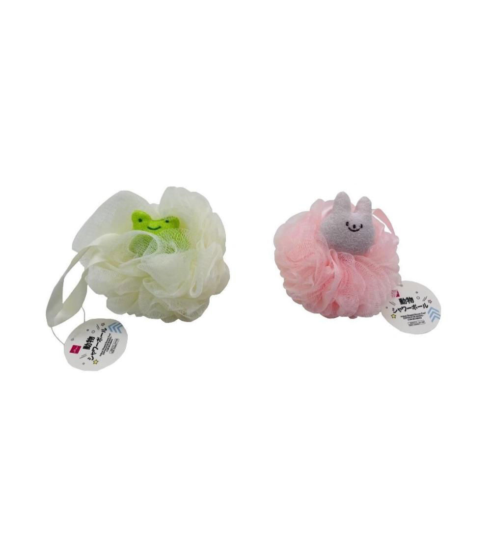 Animal Shaped Shower Pouf-Frog – Assorted (1 Pc)