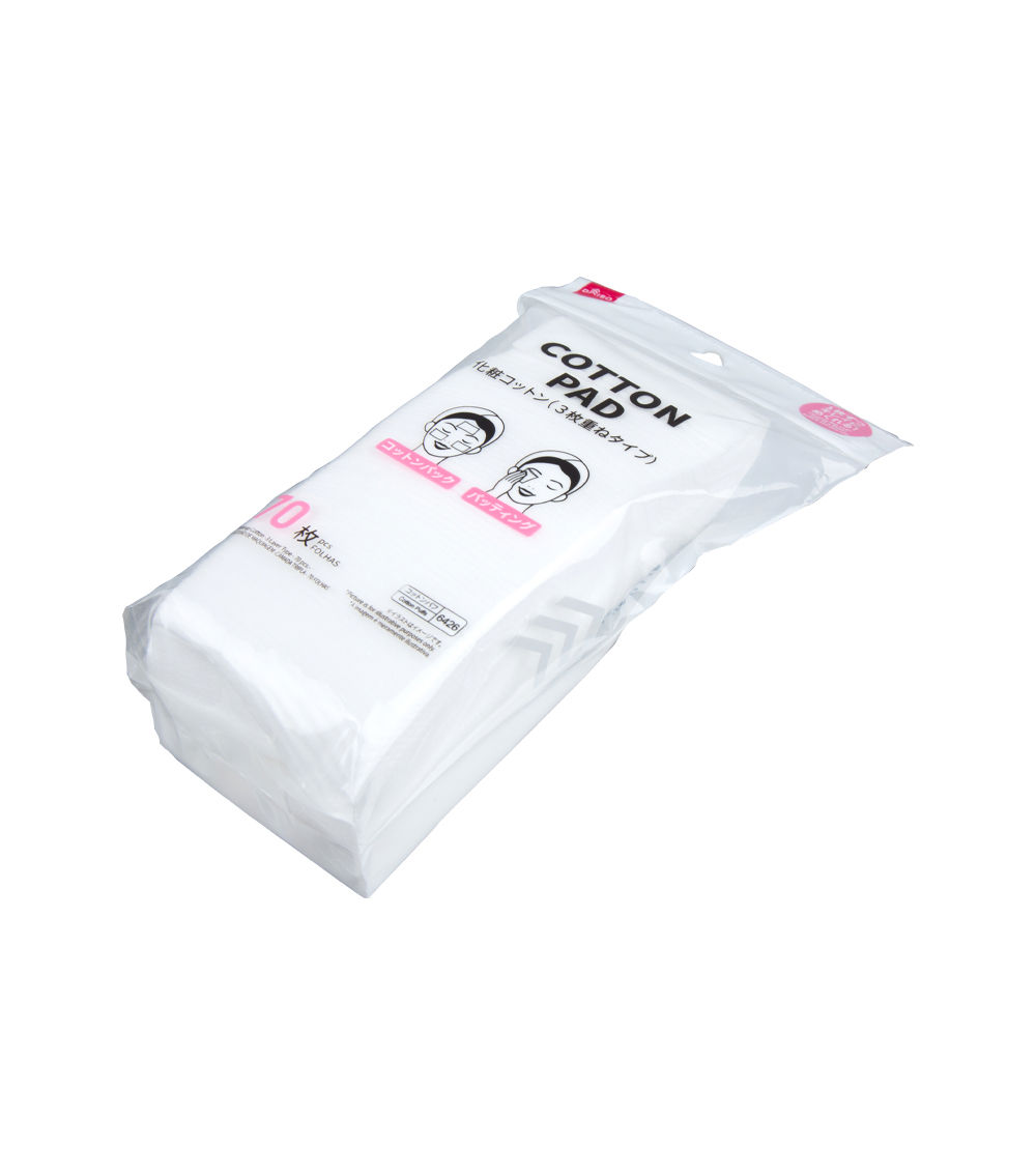 Makeup Cotton – 3-Layer Type, White (70 Pcs)