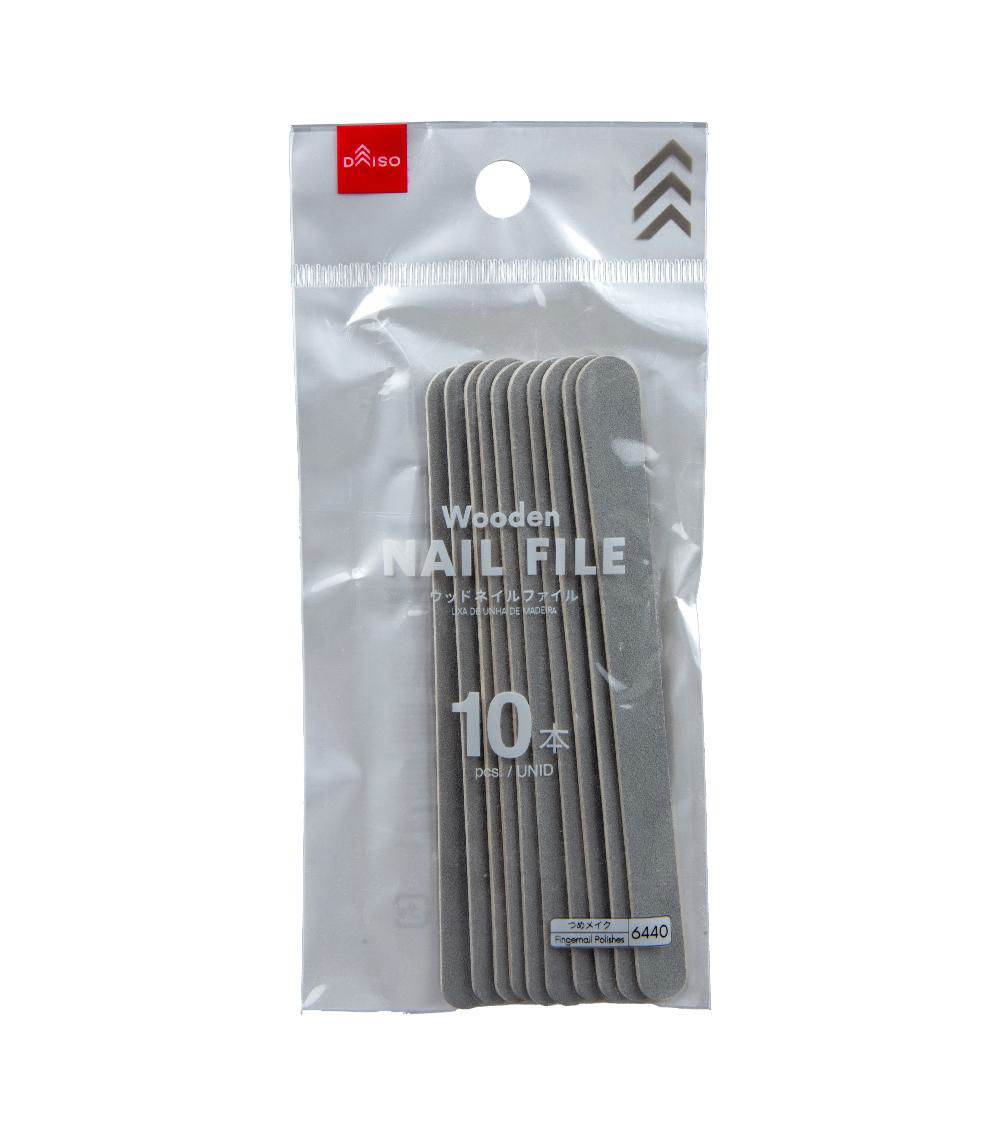 Wooden Nail Files Set of 10, Assorted (1 pc)