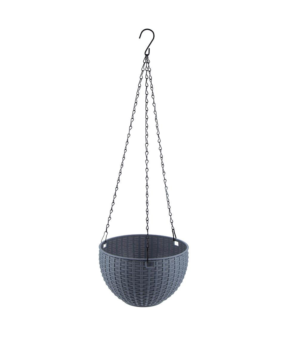 Hanging Planter, Grey (21cm)