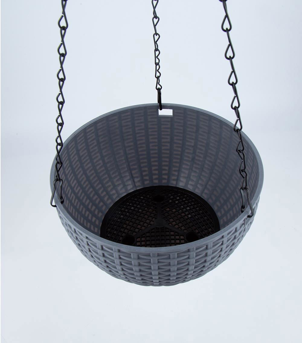 Hanging Planter, Grey (21cm)