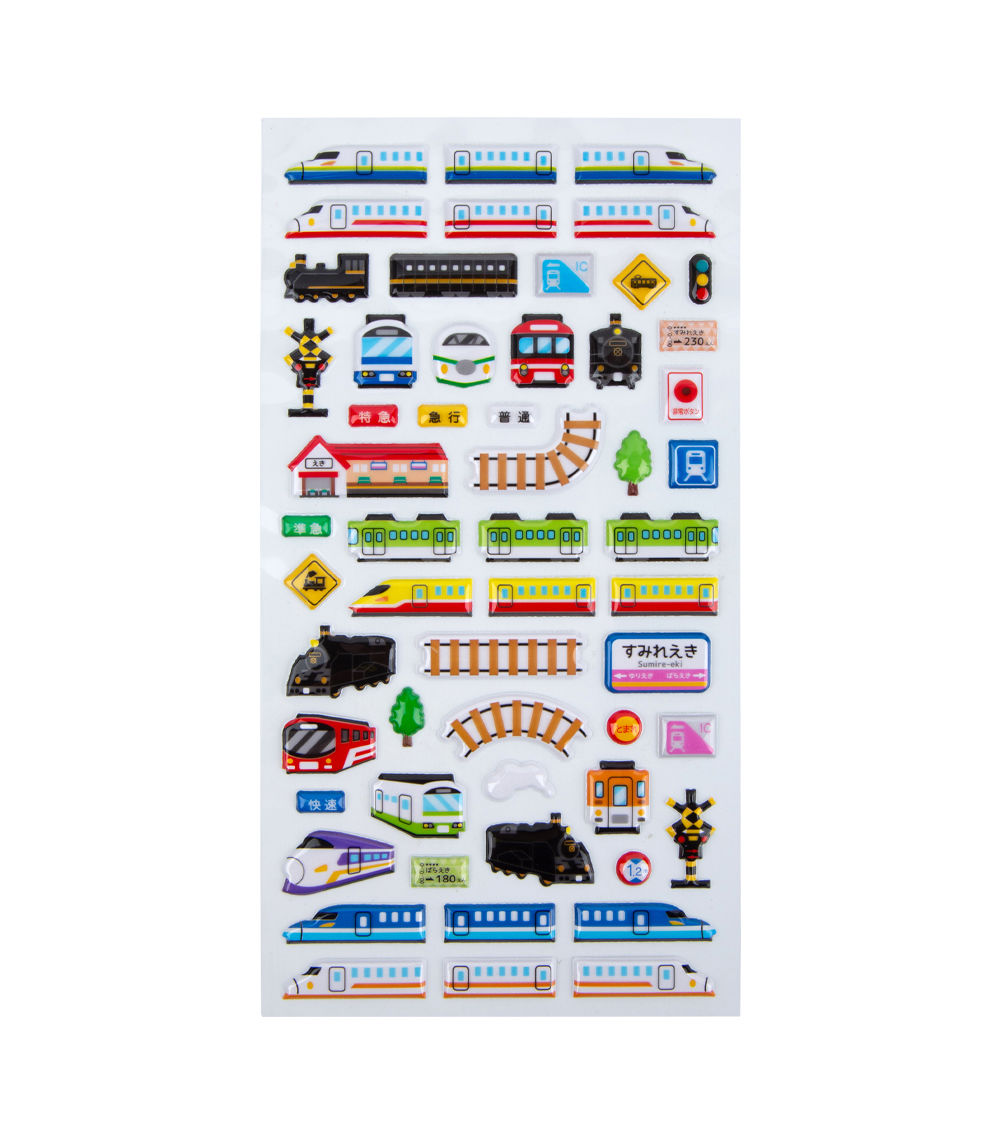 Sticker Set Train Theme - Multicolor (7-5)