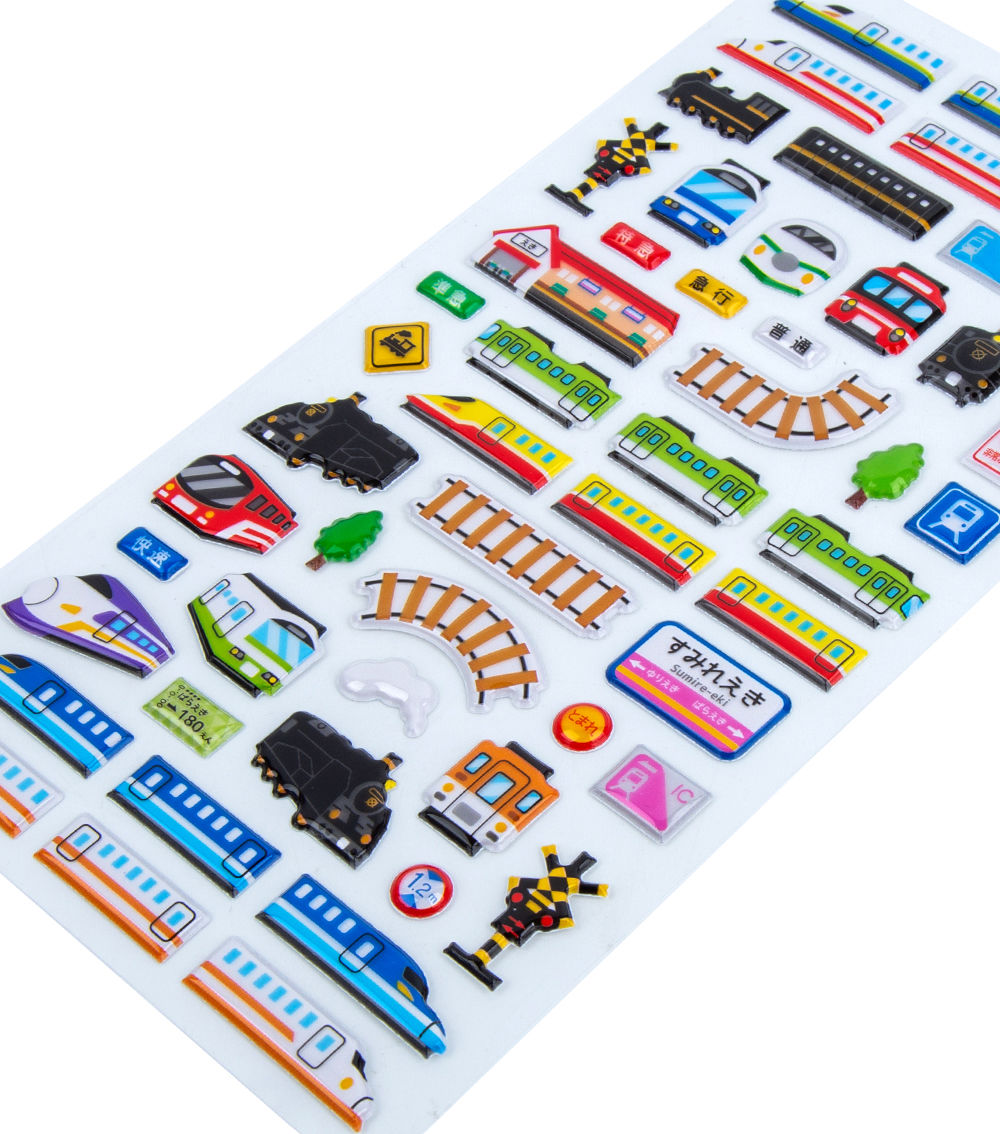 Sticker Set Train Theme - Multicolor (7-5)