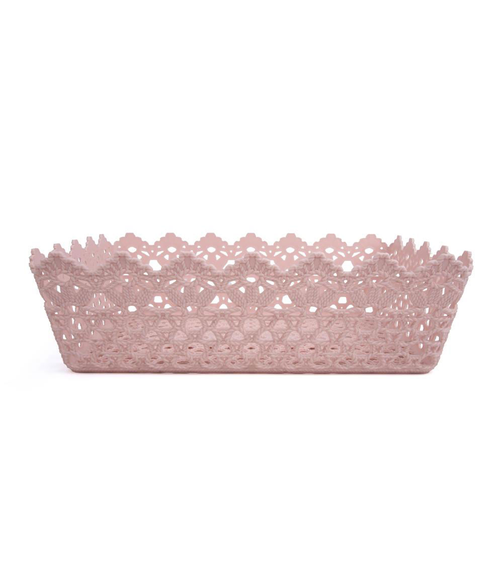 Floral Pattern Basket, Assorted (1 pc) - 34.3x10.2x23.5cm