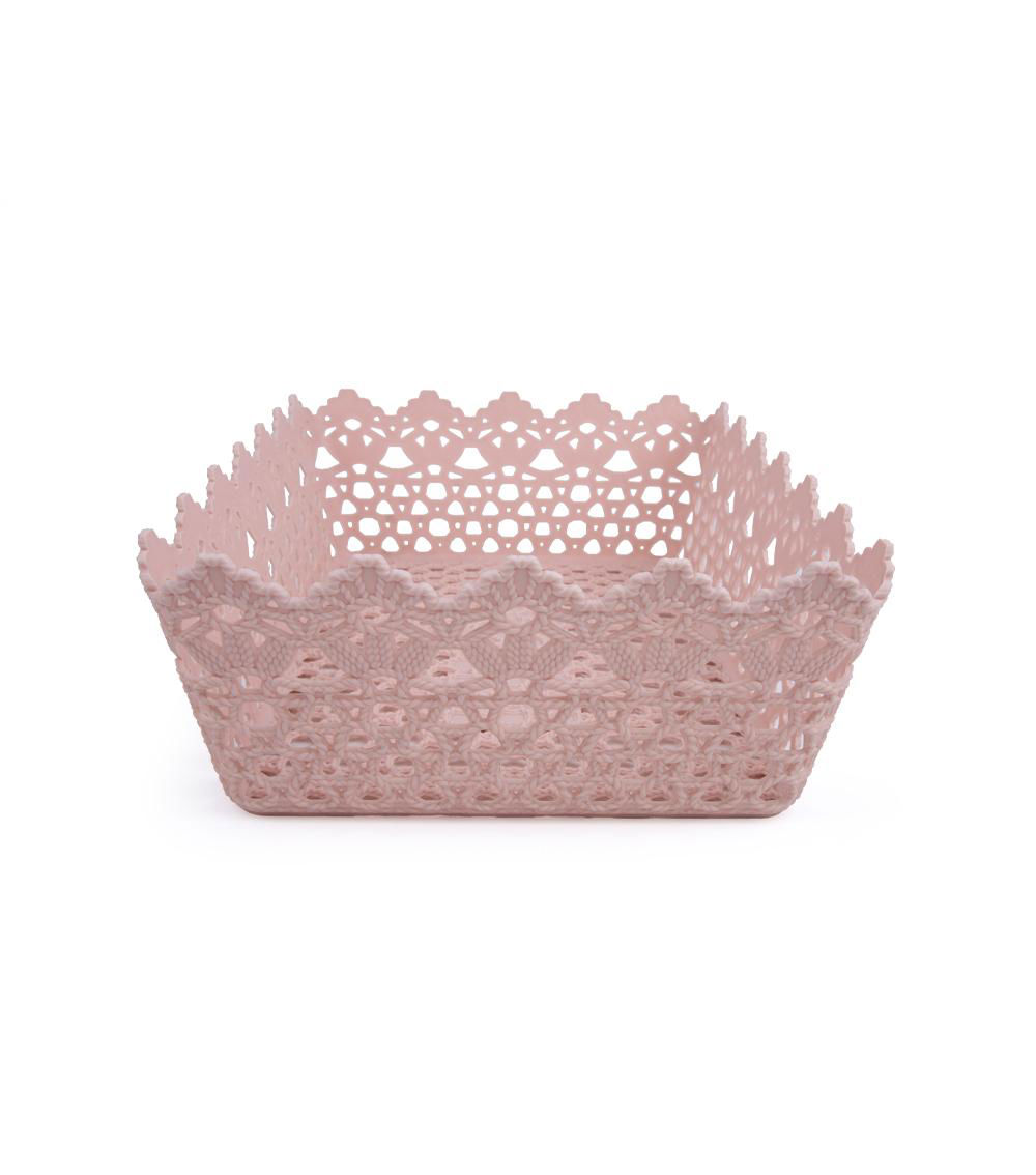 Floral Pattern Basket, Assorted (1 pc) - 34.3x10.2x23.5cm