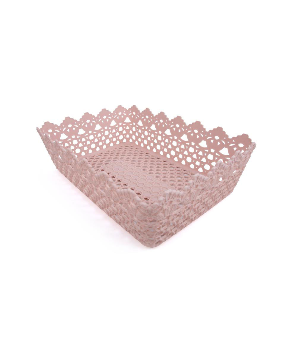 Floral Pattern Basket, Assorted (1 pc) - 34.3x10.2x23.5cm