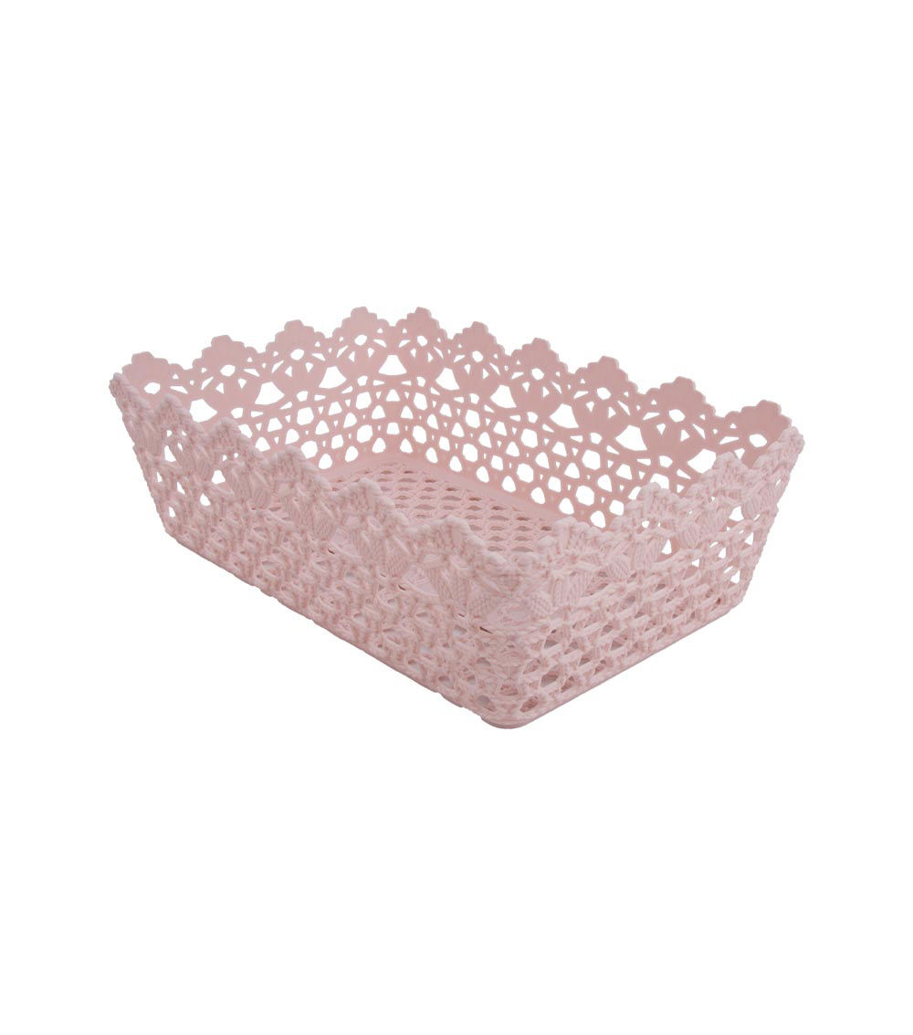 Floral Pattern Basket, Assorted (1 pc) - 29.5x 9.5x19.5cm