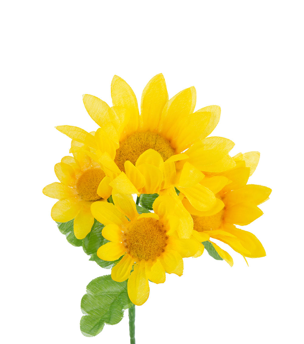 Artificial Sunflower Bush - Assorted (1 pc) 