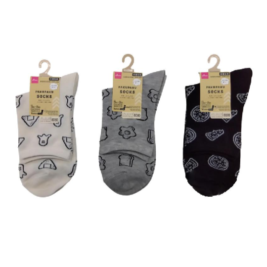 Antimicrobial/Anti-odor Motif Socks, Assorted (1 pc)