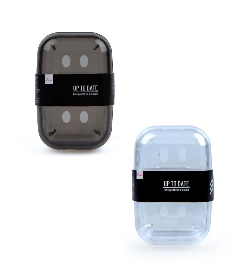 Monotone Soap Case with Lid, Assorted (1 pc)