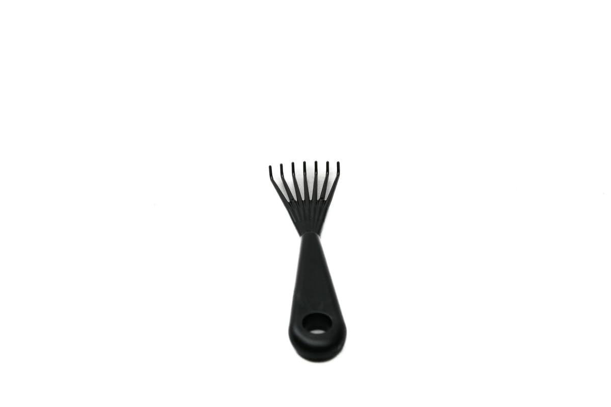 Hairbrush Cleaner Tool – Black – Curved Wire Teeth