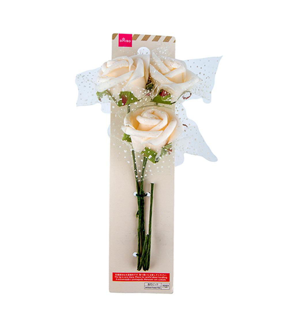 Glitter Rose Picks (3-Pack) - Assorted (1 pc)