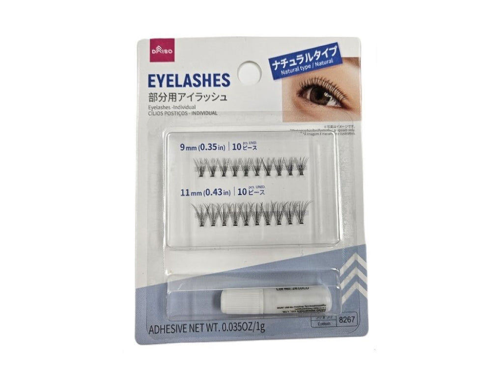 Individual Eyelashes Natural Type-(9mm & 11mm, 20 pcs)