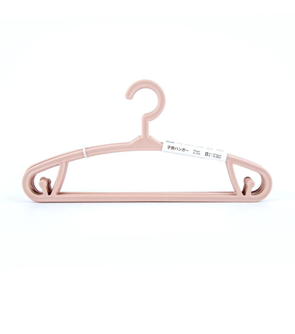 Children's Plastic Hanger Set of 8, Assorted (1 pc)