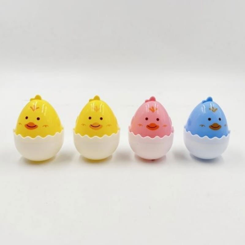 Easter Egg – Chick Design, Set of 4, Festive Décor