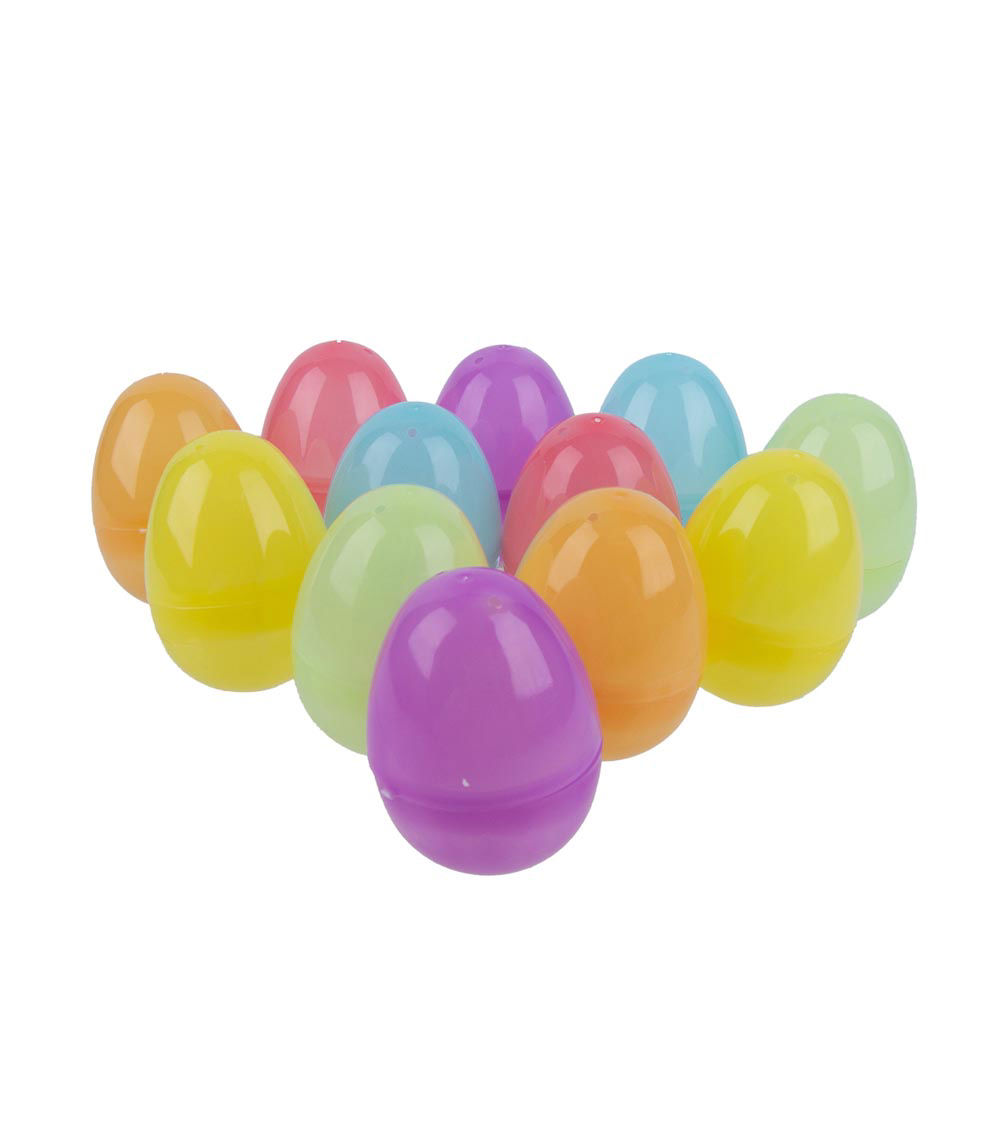 Easter Eggs – Translucent 6 cm, 12 pcs, Festive Set