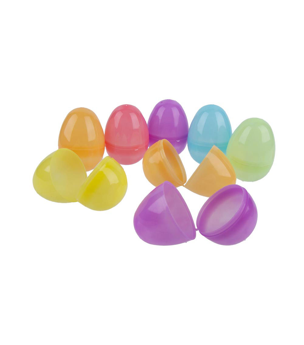 Easter Eggs – Translucent 6 cm, 12 pcs, Festive Set