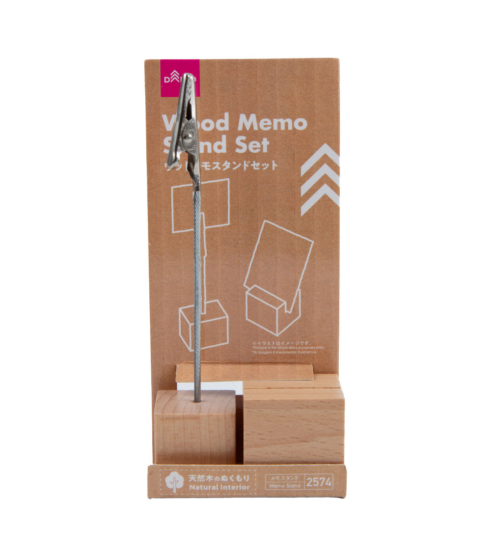 Wood Memo Stand Set - Assorted (1 Pc)