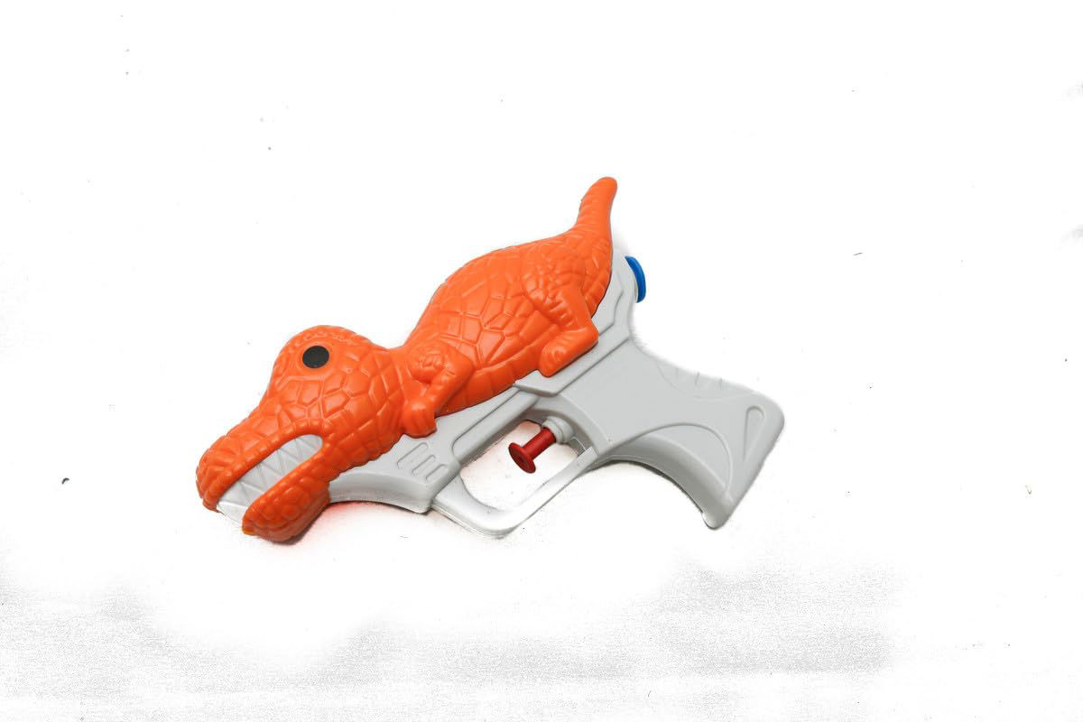 Dinosaur Water Blaster Toy Gun – White & Orange