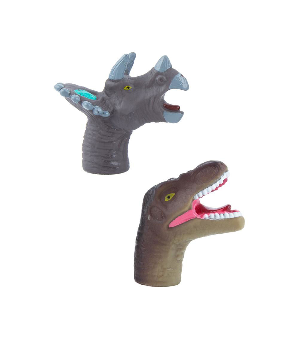 Dinosaur Finger Puppets, Multicolor (2 pcs)