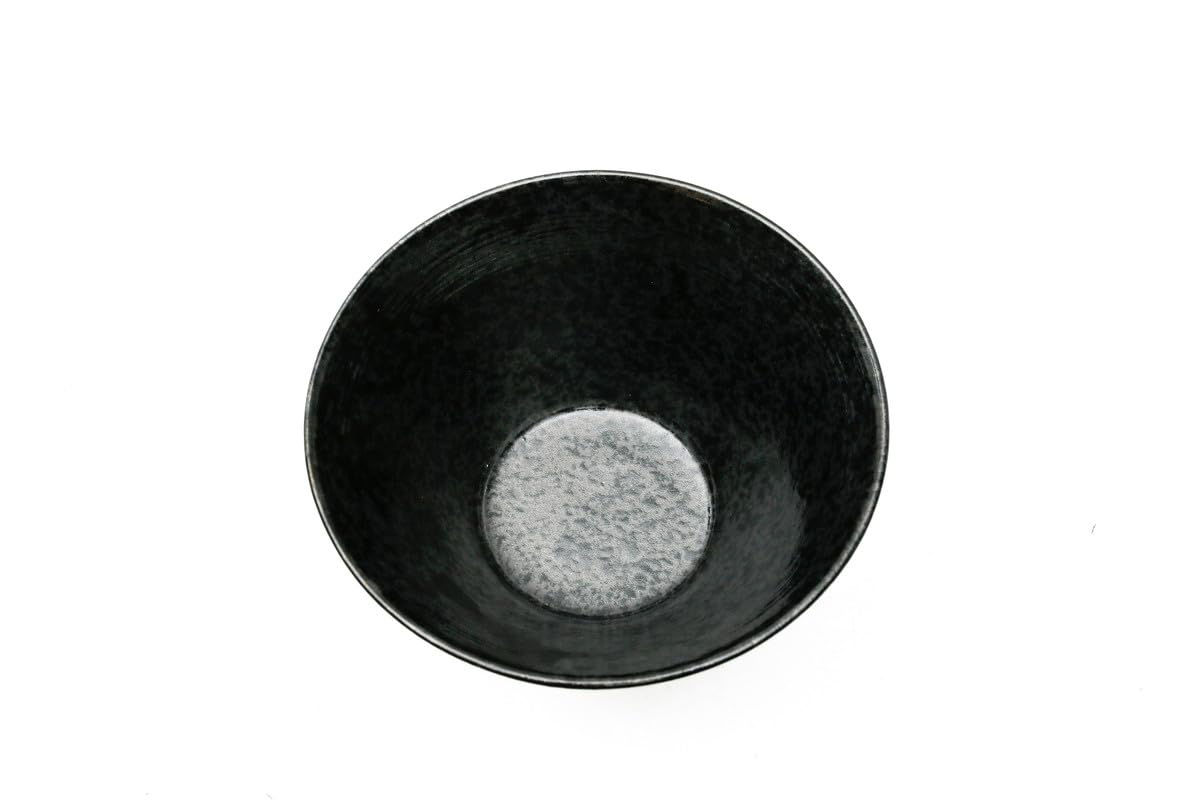 Black Melamine Ramen Bowl – Tapered Wide Design