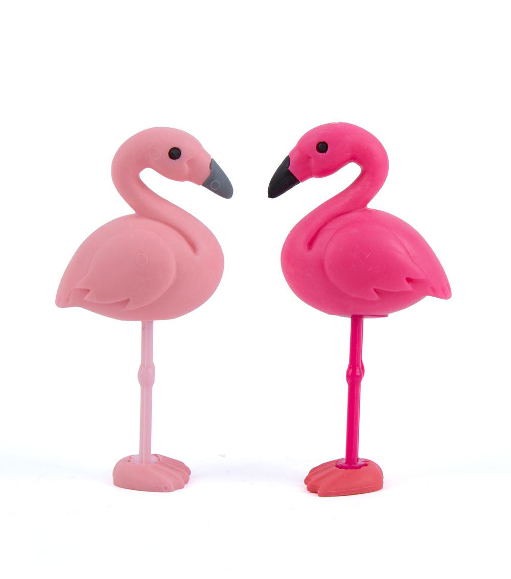 Flamingo Erasers, Pink & Dark Pink (2 pcs)