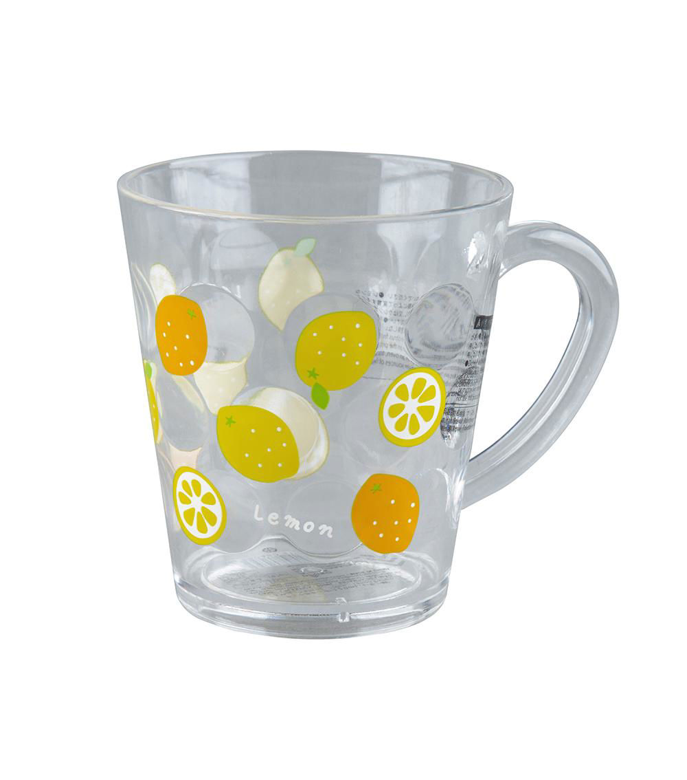 Lemon Print Mug, Clear (220ml)