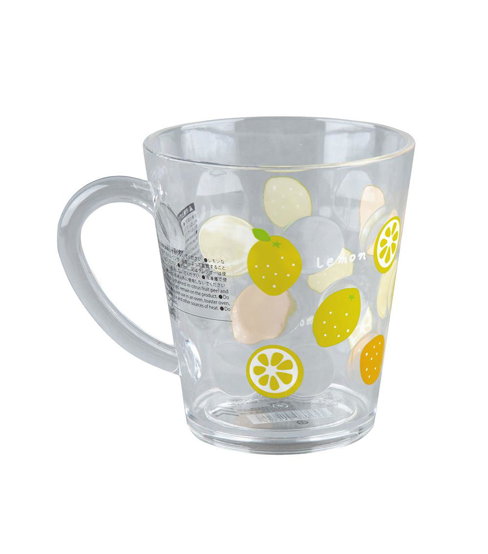 Lemon Print Mug, Clear (220ml)